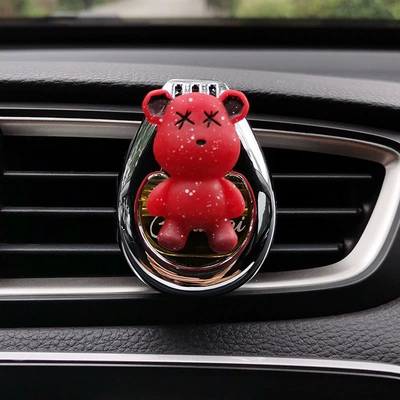 Car Perfume Aromatherapy Outlet Decoration Car Accessories Ornaments - lemon-flavor-red-violent-bear