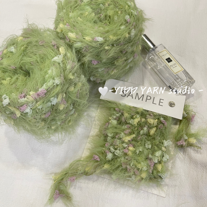 批发醉绿岚舞 | diy手编特色手混线毛线团可编织发卡衣服一团125g