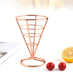 American-style potato chip basket creative western restaurant chicken wing snack bread basket bar fried food plate tableware potato chip stand