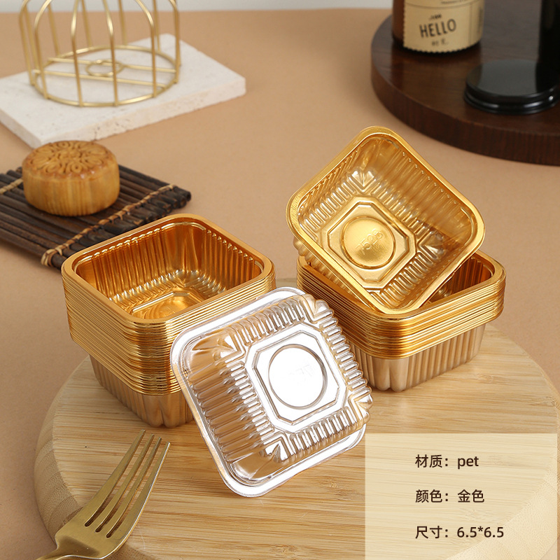 Producto titular de la torta de La Luna engrosada titular de la parte inferior de la torta de la yema de huevo caja de la ampolla caja de embalaje bandeja de plástico de calidad alimentaria al por mayor