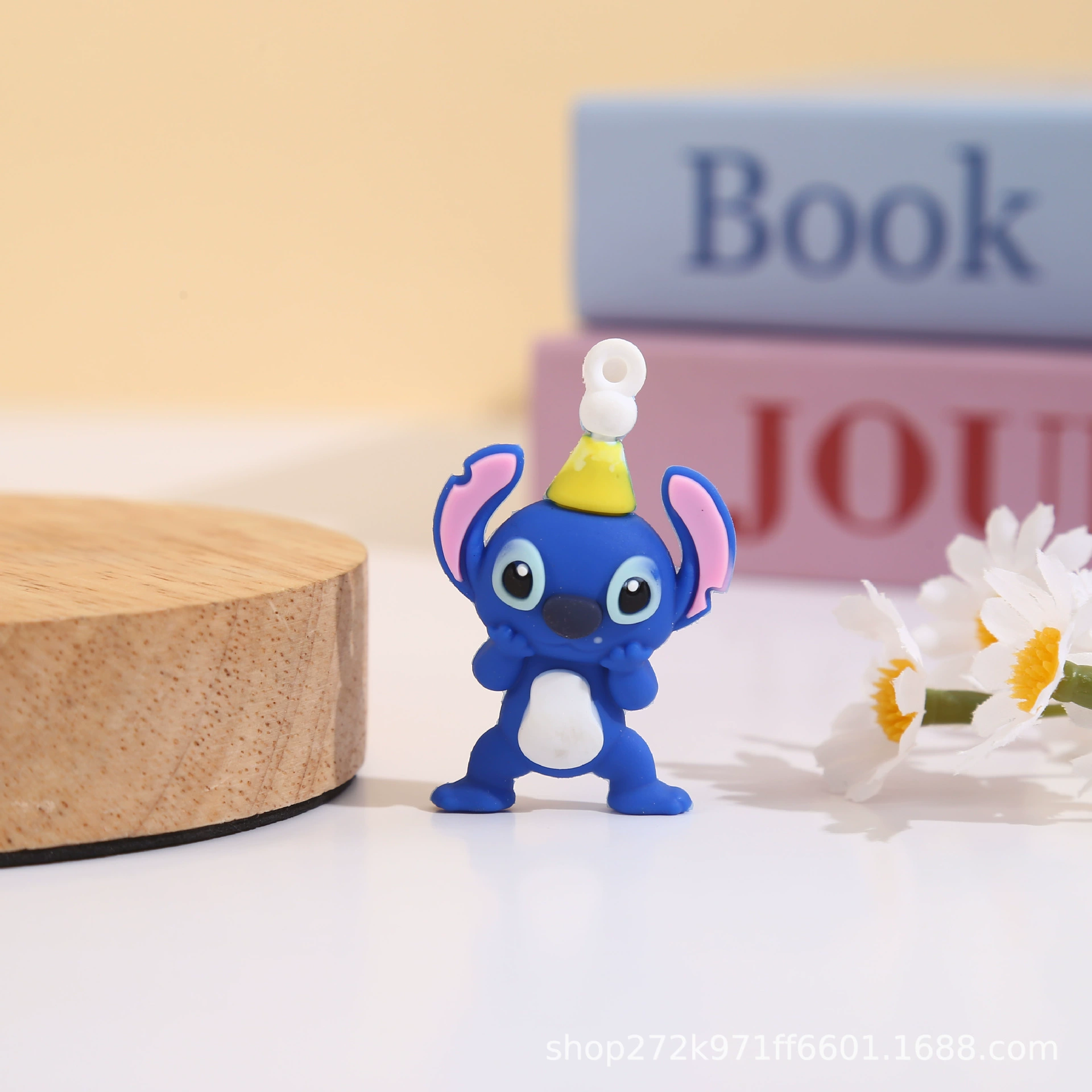Брелок-подвеска Stitch, мягкий PVC, слепой бокс, отверстие для кольца