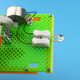 Bo burning diy hand-cranked generator technology small production primary school students steam science experiment toy handmade material bag