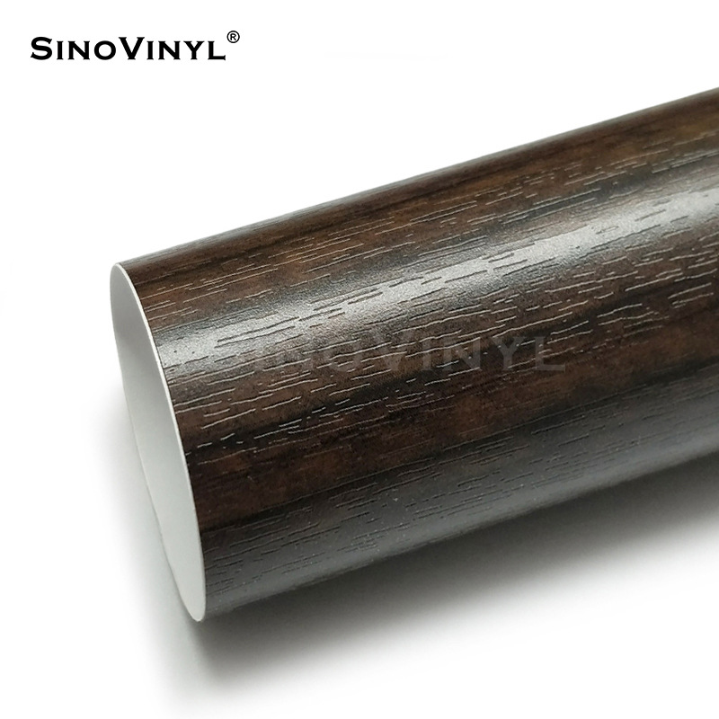 Carlake grano de madera cambio de color película pera flor madera decoración interior cambio de color Acacia madera central control pegatina simulación película de madera