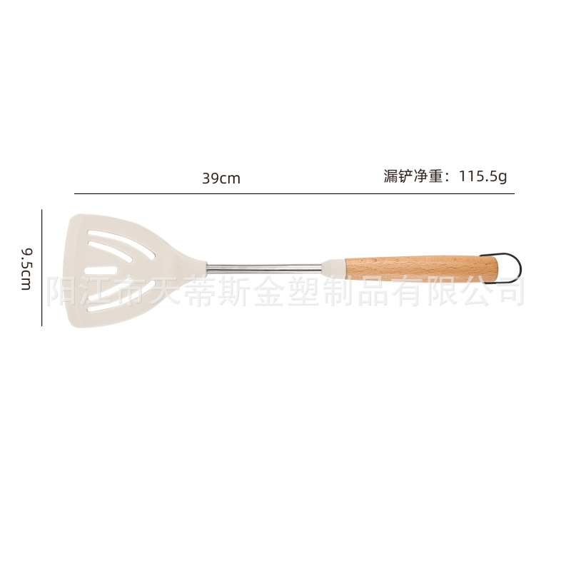 新型キッチンシリカゲルシャベルセット家庭用鍋シャベル炒めシャベル調理器具耐高温スプーンシャベルセット|undefined