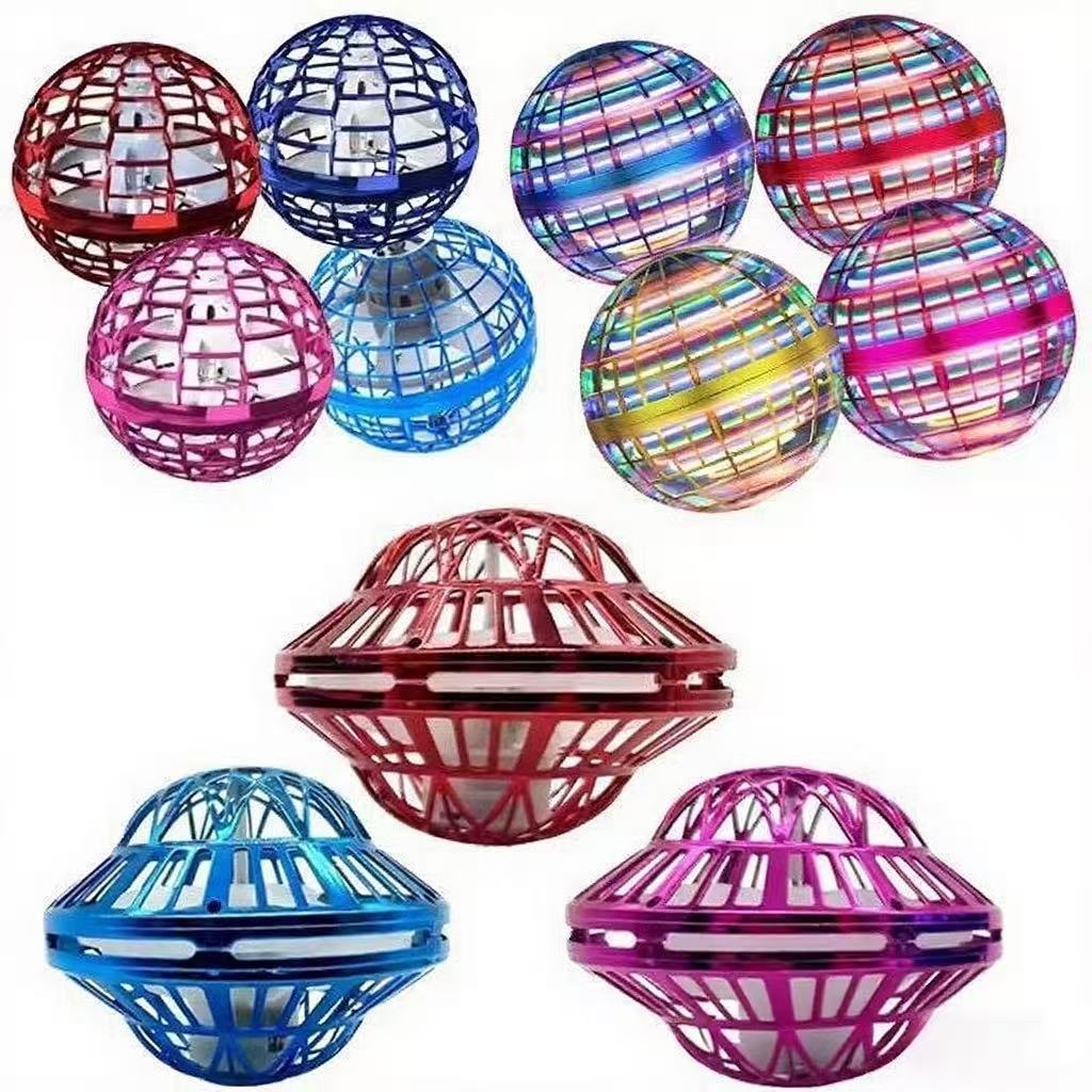 跨境智能感应回旋球魔法飞球悬浮球指尖发光魔术球儿童玩具批