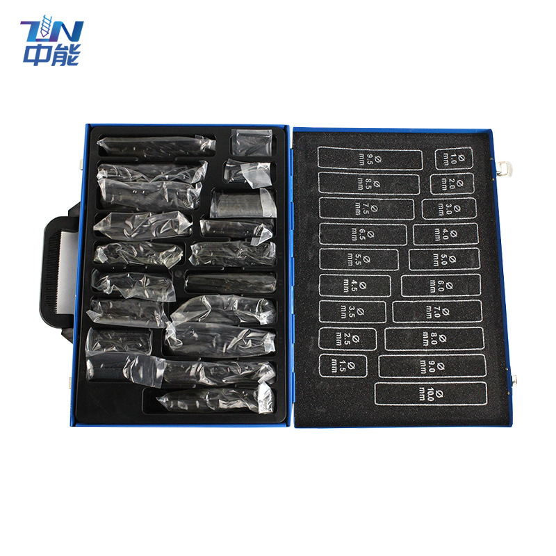 170件套铁盒装氮化麻花钻套装1mm到10mm金属钻头轧制黑钻升级电钻