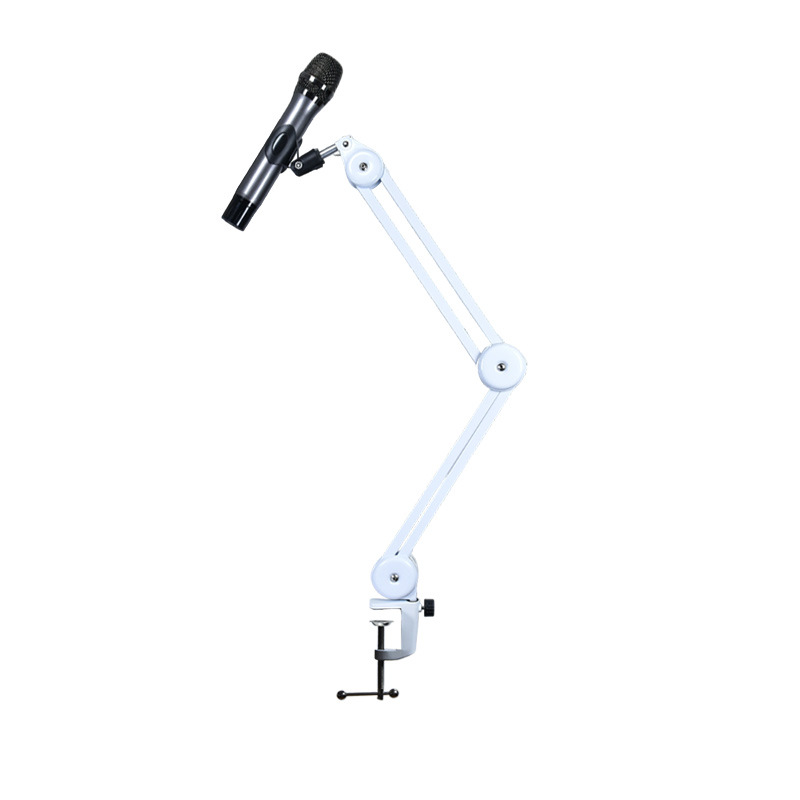 Soporte en voladizo de micrófono Soporte en voladizo de micrófono en vivo de escritorio universal sin resorte Soporte de metal retráctil plegable