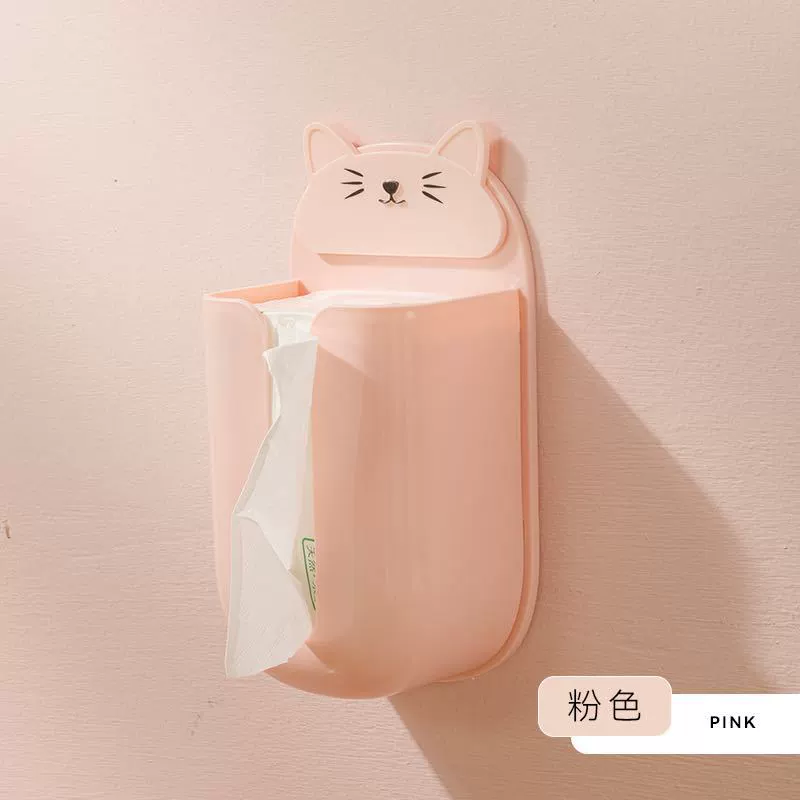 Поставляется cartoon tissue box для домашнего использования без пробивания настенного крепления, без отметки, бумажная коробка, поддевание в ванной
