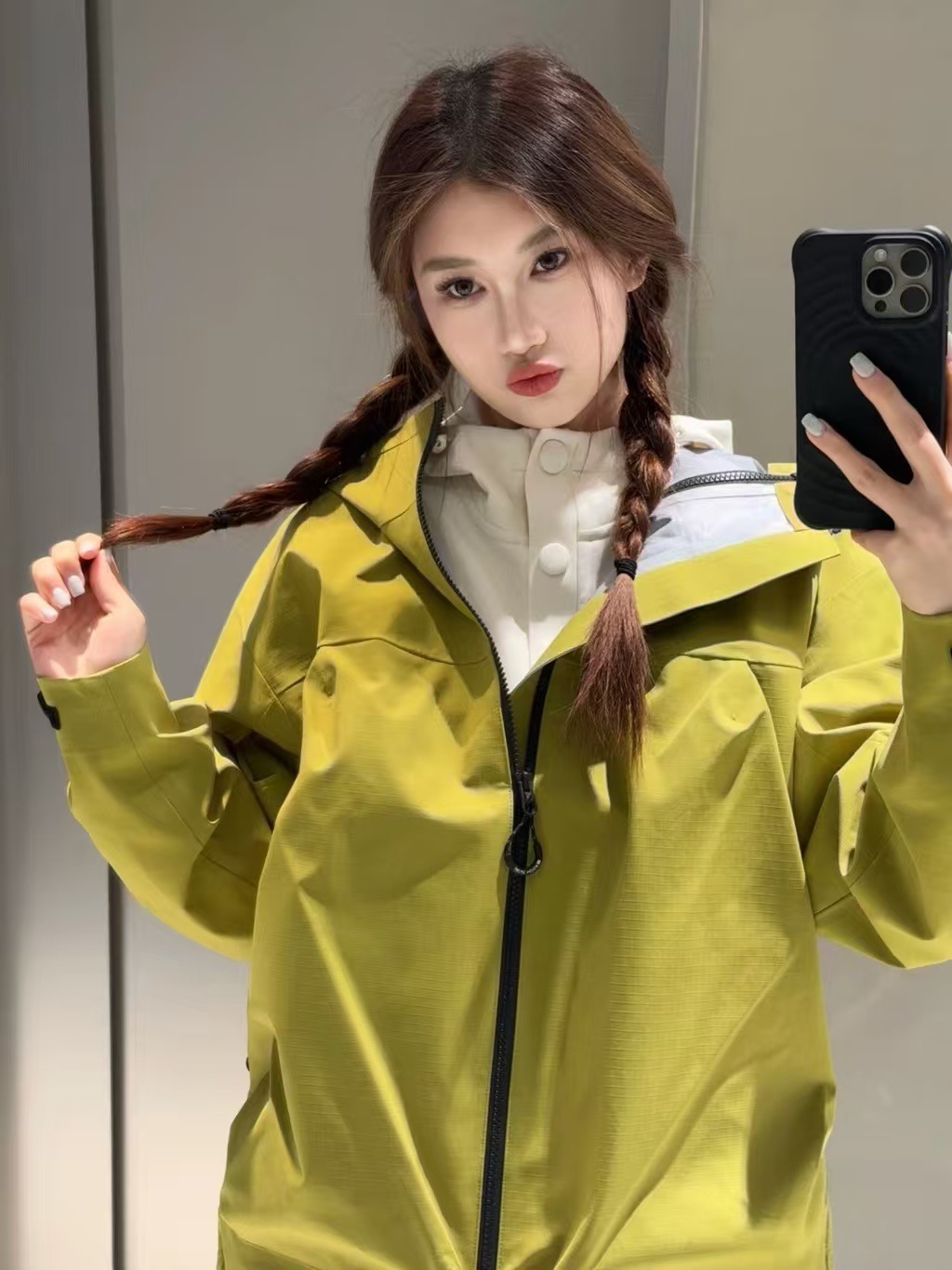 Nuevo clon dos árboles al aire libre montaña montar a prueba de viento impermeable tres abrigo de tela de montaña ropa de montaña