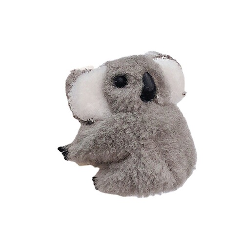 Cute little koala hairpin side plush koala hairpin Internet celebrity same style side clip top clip shark clip small size