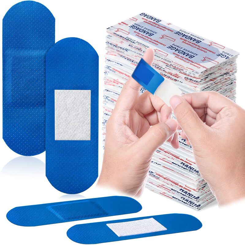Blue Food Service Metal Detectable Band Aid Waterproof Adhesive Bandage Latex Free First Aid Wound Patch Blue Food Service Metal Detectable Band Aid Waterproof Adhesive Bandage Latex Free First Aid Wound Patch