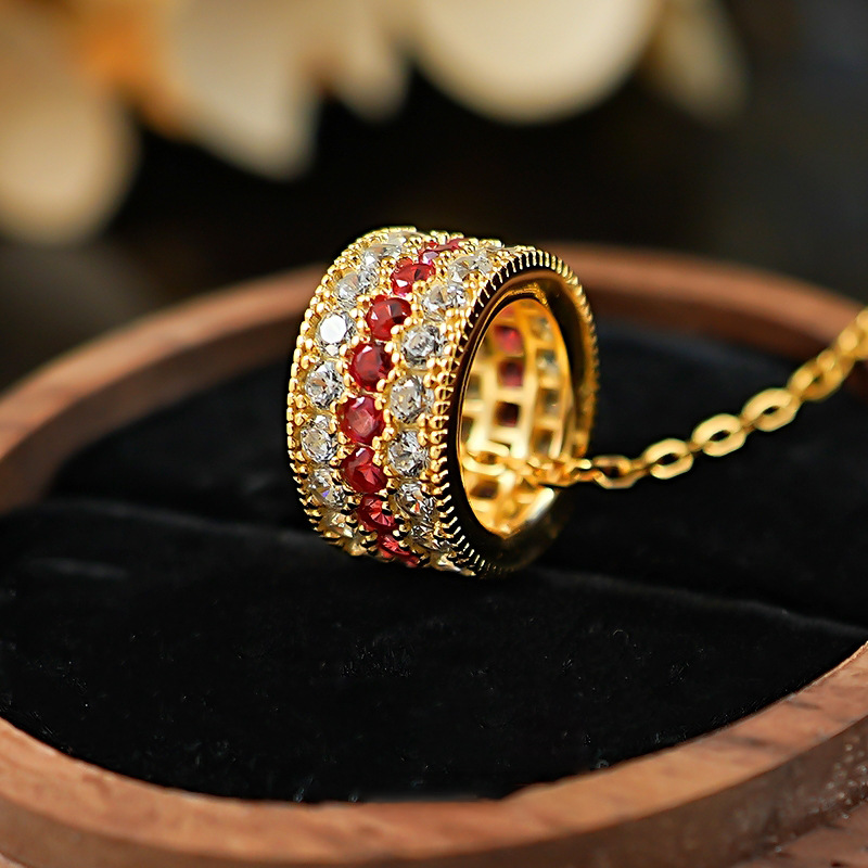 necklace with zircon