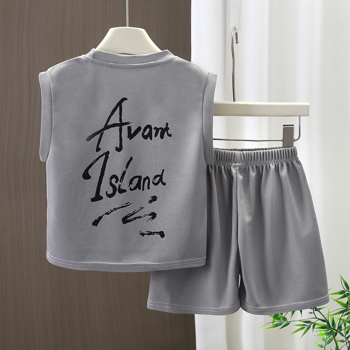 Conjunto de chaleco para niños de verano nuevo niño sin mangas pantalones de aire bebé delgado ropa de verano para niños ropa de niños image 9