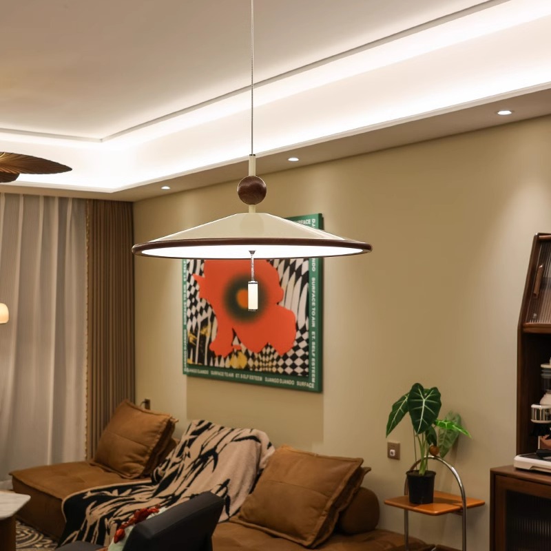 Viento de troncos Nuevo salón de té chino Candelina de viento Lámpara de comedor de estilo crema Habitación de alta gama Wabi-Jifeng Lámparas zen