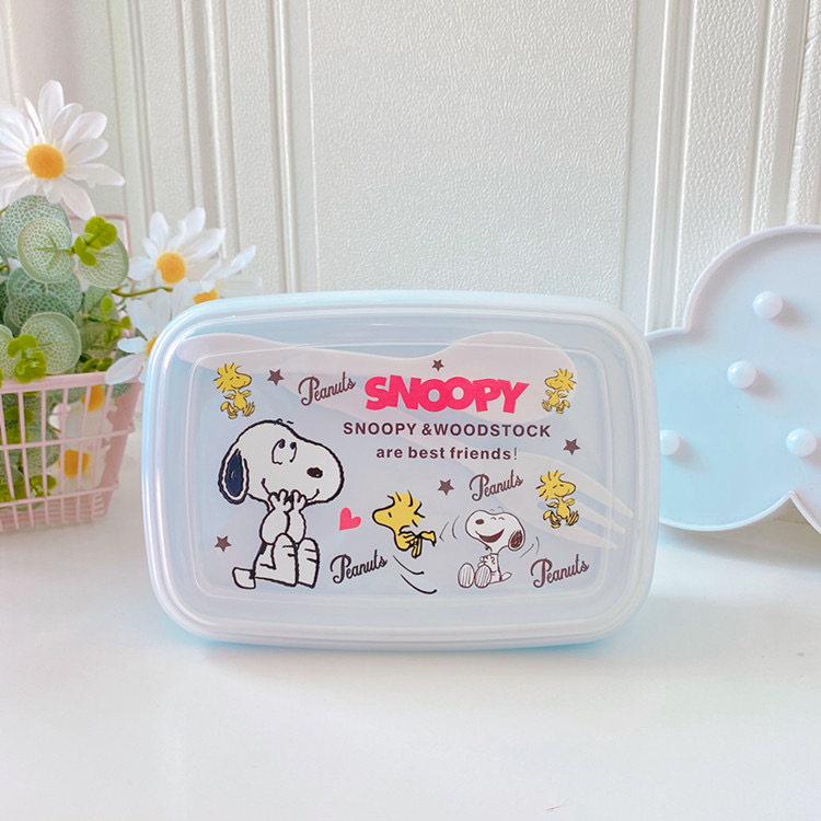 Caja de almuerzo de pescado feo de dibujos animados caja de almuerzo de estudiante de doble rejilla caja de almuerzo anti-desbordamiento vajilla de estilo japonés con arroz