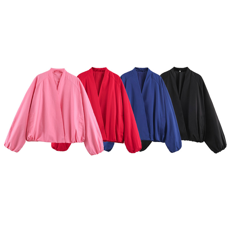 12752-New women's European and American style loose-fitting versatile bomber jacket, women's style 7024574