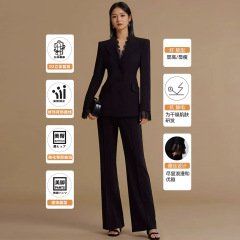 【ブランド専用】春服セットレディース高級感のある洋服リップスティックレースデザイン通勤スーツセット