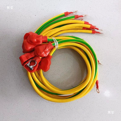 Car on the line of fire, Car Battery Cable, Battery