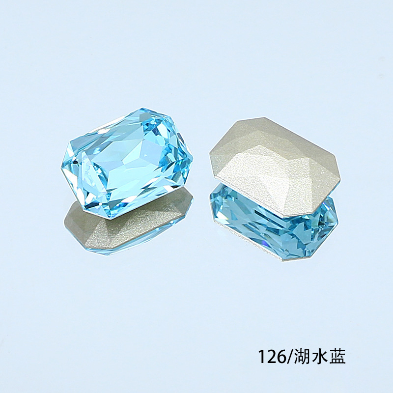 東洲クリスタル14*10長方形八角形ネイルアート尖底ラインストーンK9ガラスラインストーンDIY装飾品アクセサリー衣料品材料|undefined