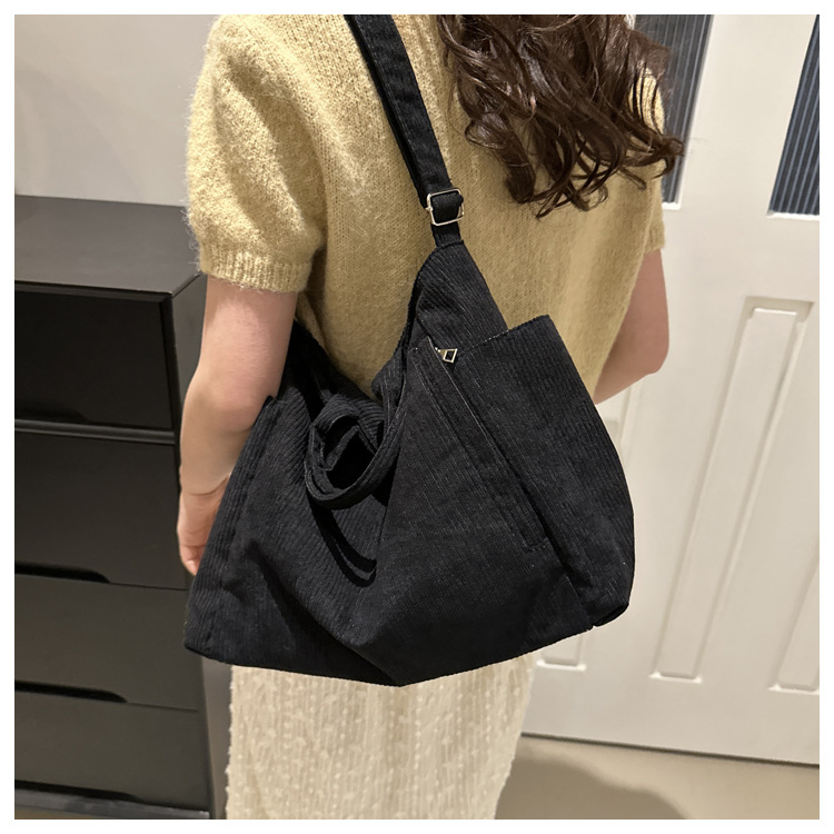 1083g Weight Synthetic Leather Lining Material Zipper Closure Type Single Shoulder Strap, Top Handle Strap Type Shoulder Bag, Handbag, Crossbody Bag Bags Type Daily Occasion corduroy Material Solid Color Pattern All Seasons Season Women's Gender Basic Style Square Shape Medium Size Women's Medium Corduroy Solid Color Basic Square Zipper Shoulder Bag Handbag Crossbody Bag 14