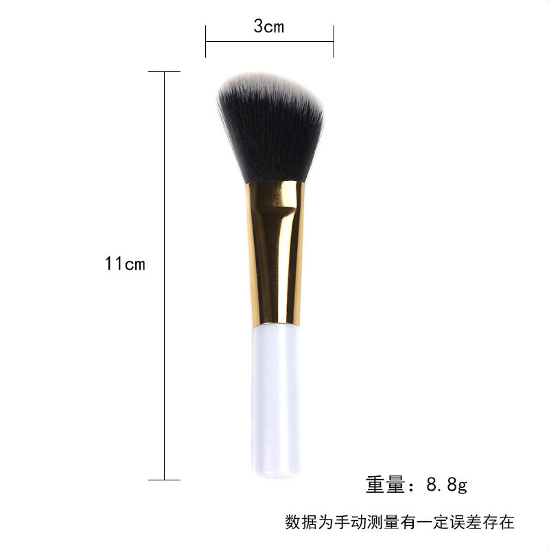 Mini solo cepillo de reparación cepillo suelto rubor cepillo principiante herramienta de maquillaje portátil cepillo de maquillaje de pie plana