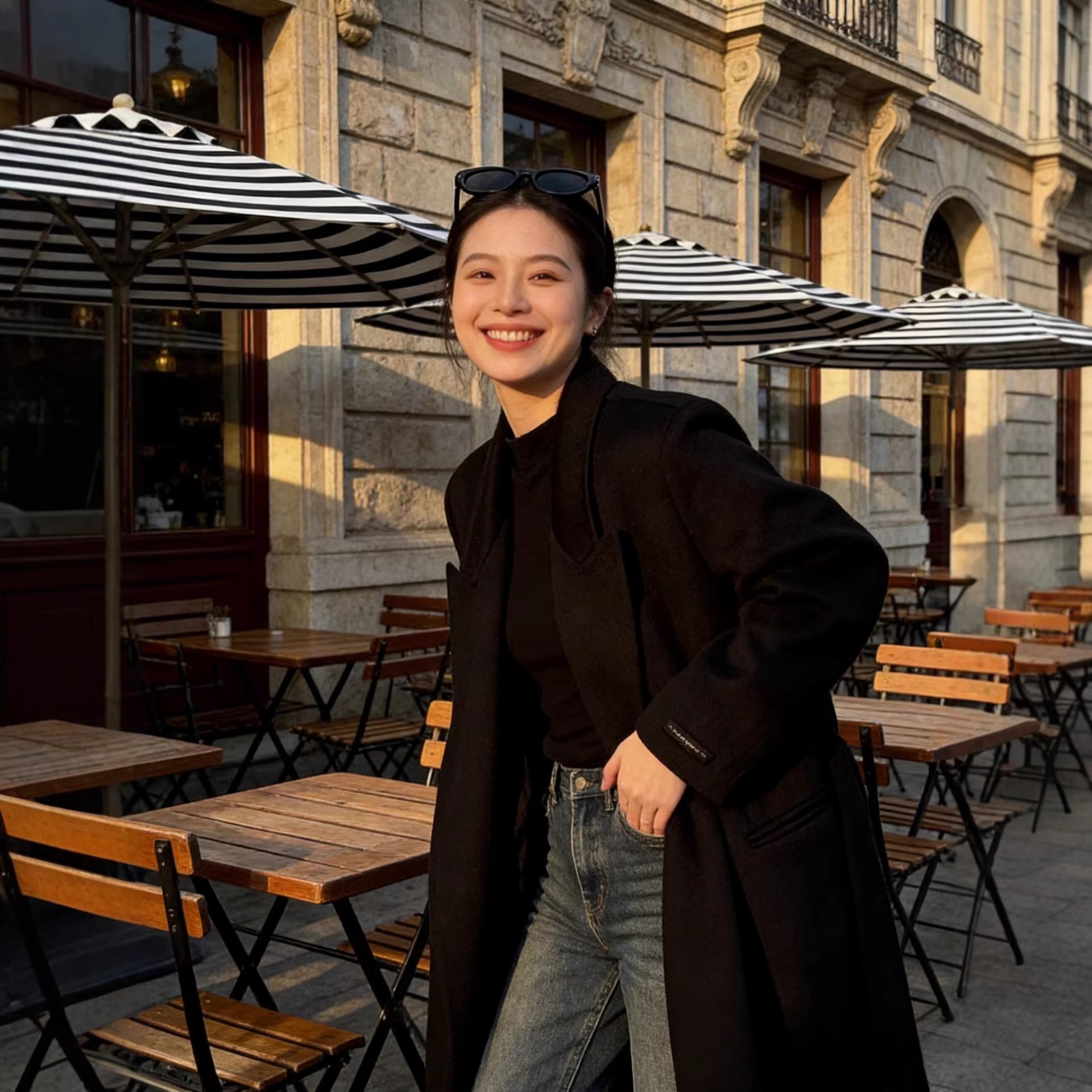 [그레이 퀸] 세트 칼라 레이스 양면 캐시미어 코트 여성 벨트 긴 우아한 슬림 울 코트