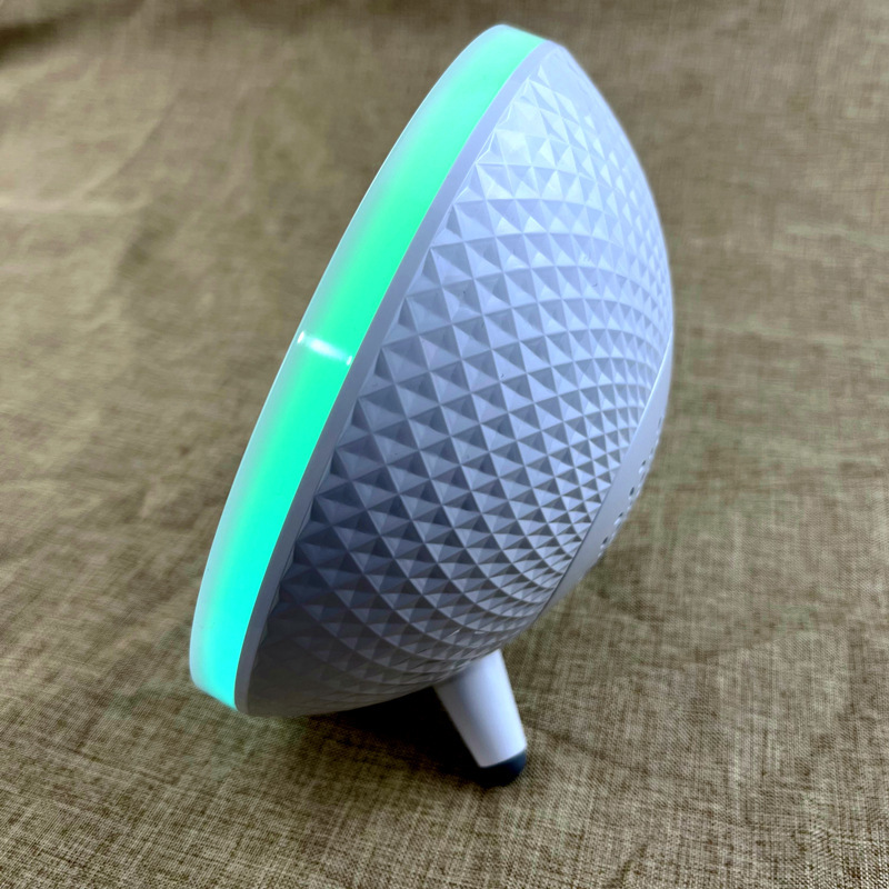Transfronterizos nuevos altavoces Bluetooth inalámbricos redondos ruido blanco reloj de alarma temporizador tarjeta de enchufe Bluetooth pequeña lámpara de sonido s302