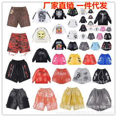 25FW 欧米ハイストリート ヘルスター ショート ダメージウォッシュ 長袖 Tシャツ ショートパンツ 男女兼用 アメリカントレンドスタイル