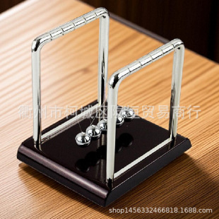 Cross-Border Aliexpress Ebay Amazon Temu Desktop Ornaments Creative Balance Ball Newton Pendulum Ball Five Balls