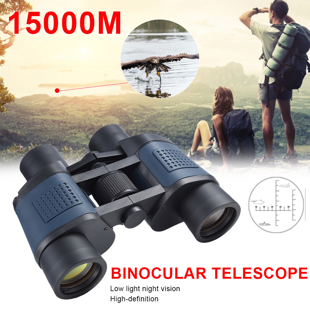 Binoculares 60x60, alta definición, telescopio portátil para exteriores y fotografía