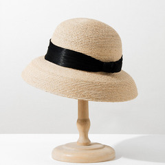 帽子女夏防曬帽漁夫帽遮陽帽春秋百搭防紫外線潮款遮臉拉菲草草帽