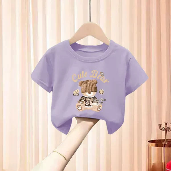 Hat bear purple t