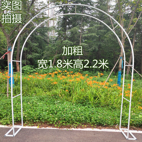 Simple Climbing Vine Fence Iron Arch Gate Support New Model Grape Vine Arch Rose and Rose Garden Fence Frame