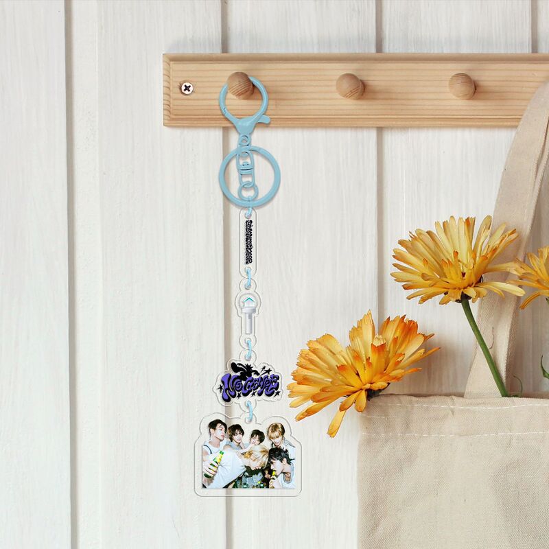 KPOP 韓流アクリルストリングペンダントキーホルダー BT BL ボーダーモンスター NJZ EN スターペルフェルエバッグペンダント DIY|undefined