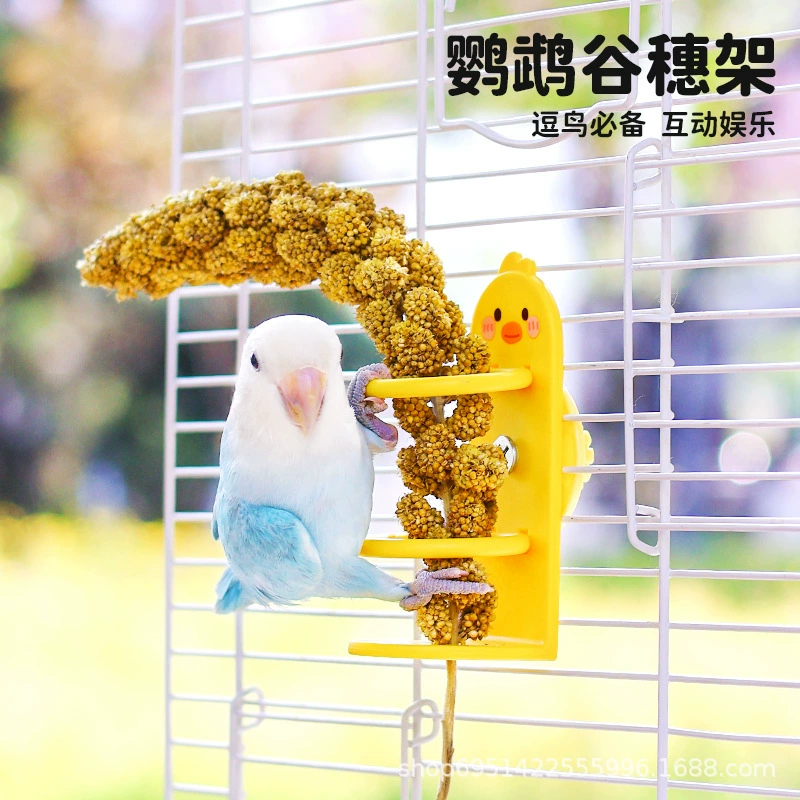 Зажим для ушей для жевания попугая, игрушка для прорезывания зубов, зажим для фруктов и овощей, развлечение, облегчение скуки, зажим для овощных хлопьев, держатель для палочек для прорезывания зубов