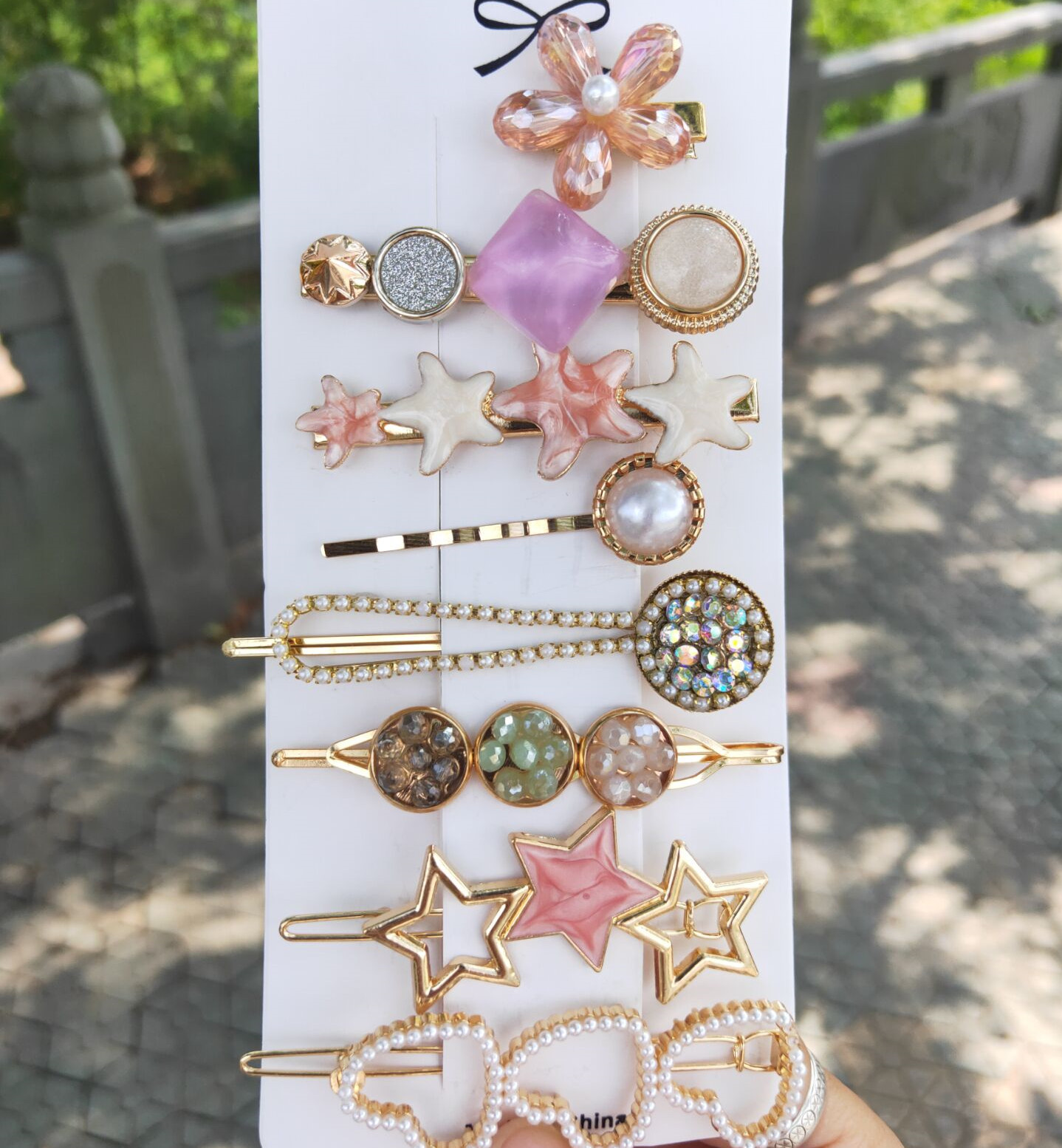 Simple Style Bow Knot Metal Inlay Rhinestones Hair Clip display picture 3