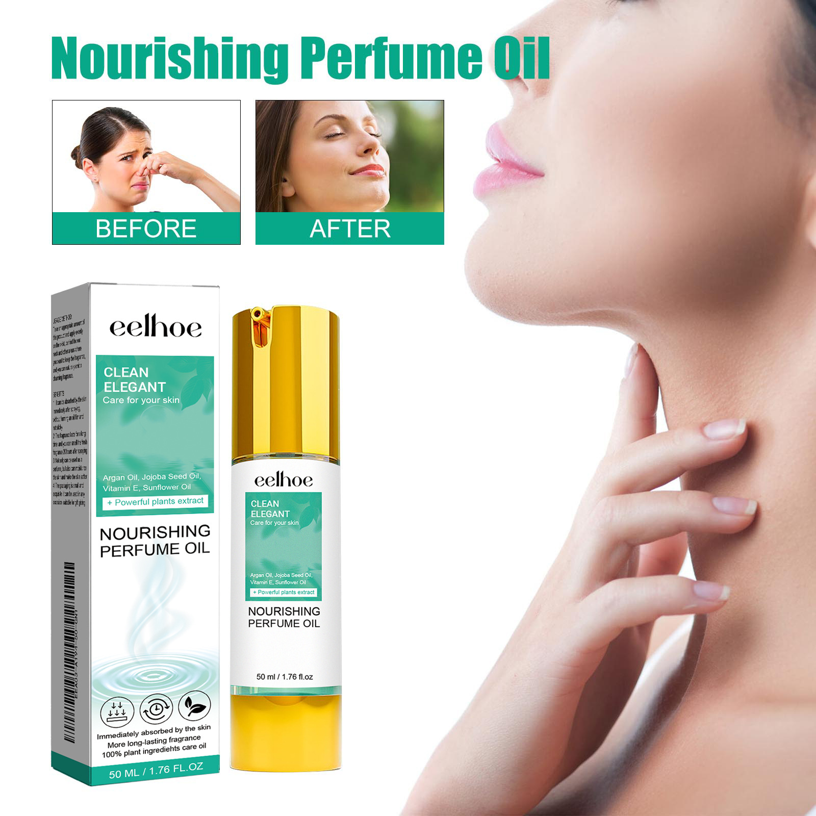 EELHOE Women's Fresh Perfume Natural Fresh Light Fragrance Niche Perfume Portable Long-lasting Fragrance Women's Perfume_voghion.com