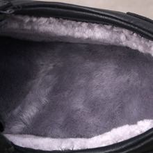 2025冬季加绒加厚棉鞋羊毛真皮男士系带保暖休闲防滑爸爸鞋皮鞋