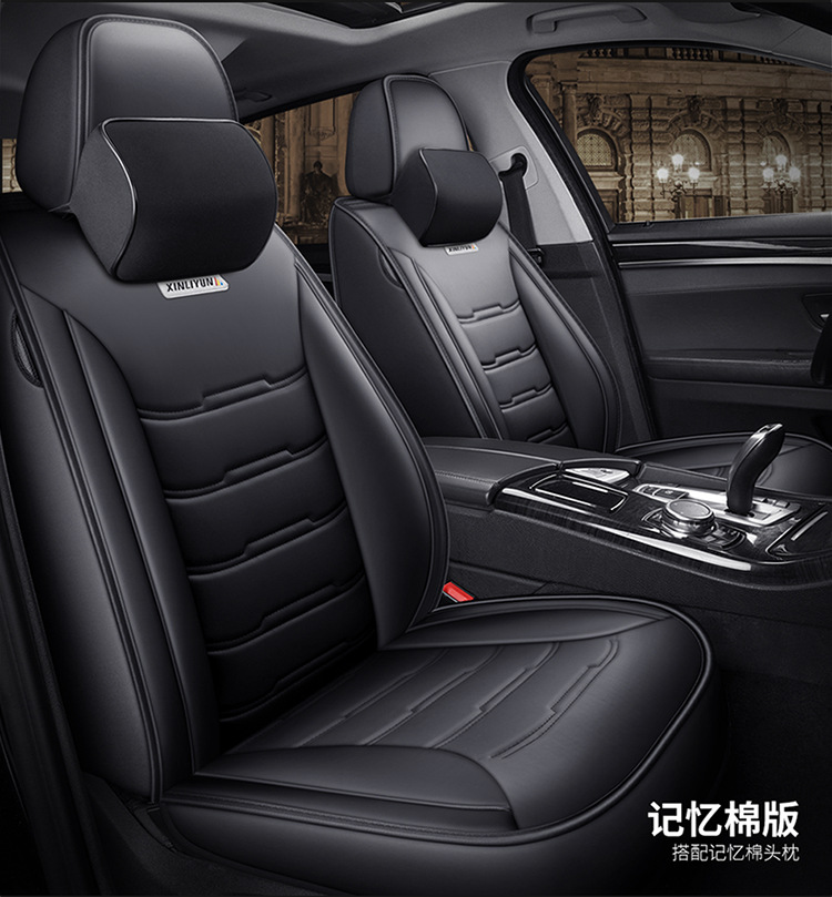Cross-Border Foreign Trade Four-Season Universal Five-Seater Full Leather Fully Enclosed Car Seat Cover Car Seat Cushion Car Seat Cushion Pad