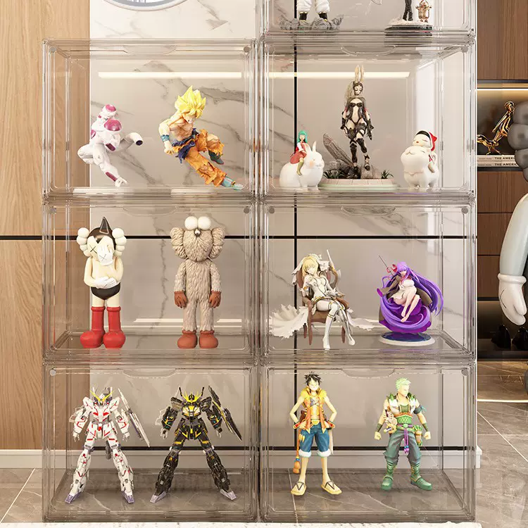 家用乐高展示柜手办收纳盒模型陈列透明展示框玩具盲盒收纳展示架