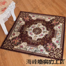 ft欧式地毯客厅玄关正方形入户进门门垫电脑椅垫走廊脚垫可裁剪地