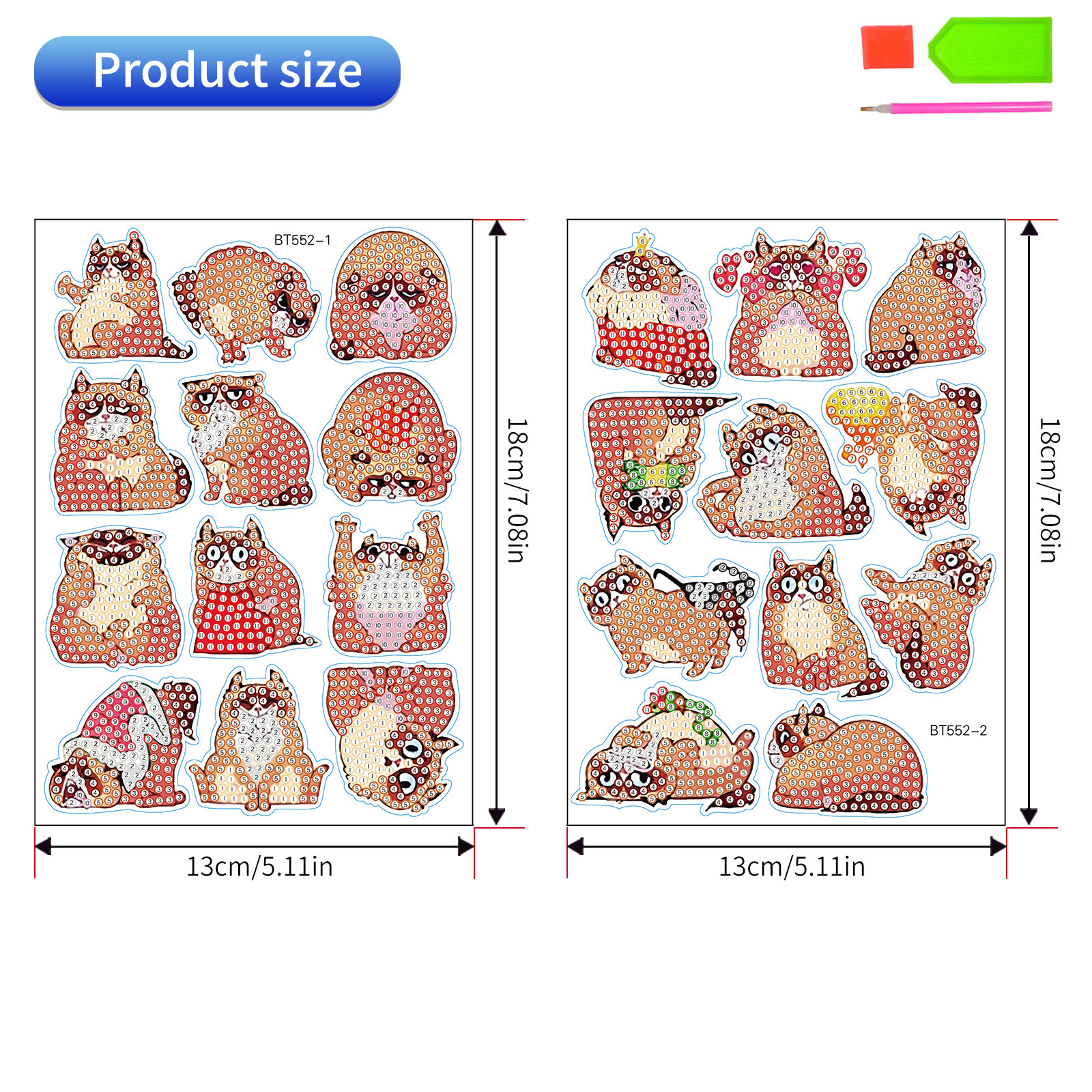 Animal de dibujos animados transfronterizos elefantes dibujos de diamantes DIY aleatorios ladrillos dibujos de pared dibujos de perforación dibujos de juguetes al por mayor