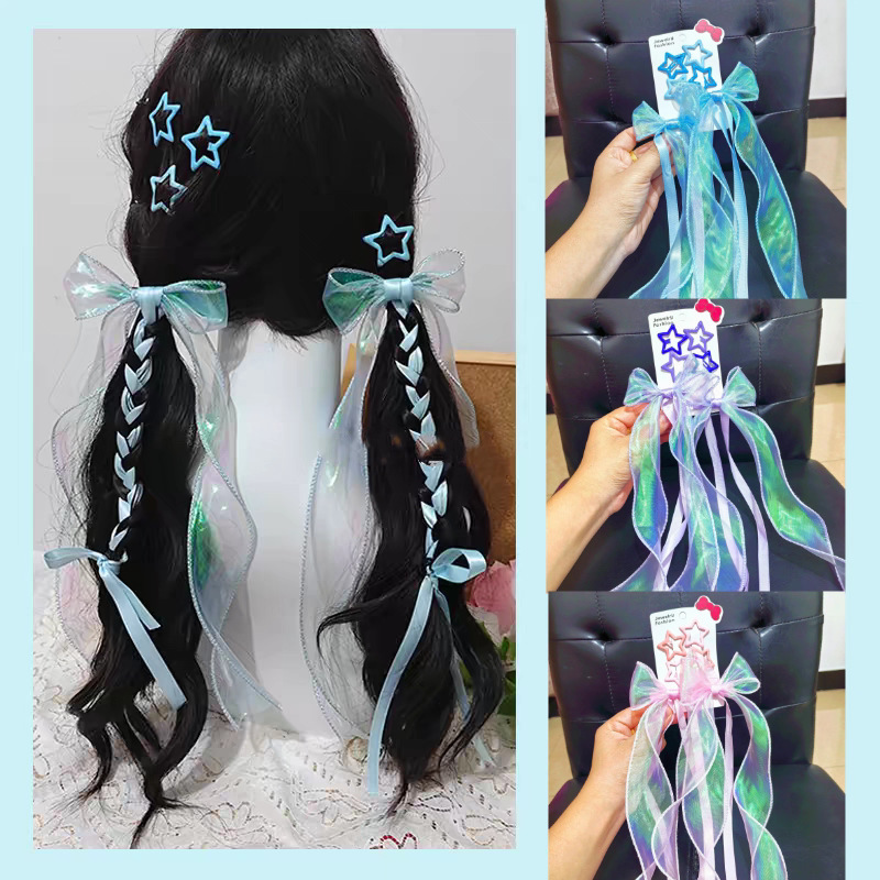 Dreamy Bow Hairpin Set, Star Hairpin Set, Concert and Music Festival Support Color Hairpin Set Dreamy Bow Hairpin Set, Star Hairpin Set, Concert and Music Festival Support Color Hairpin Set