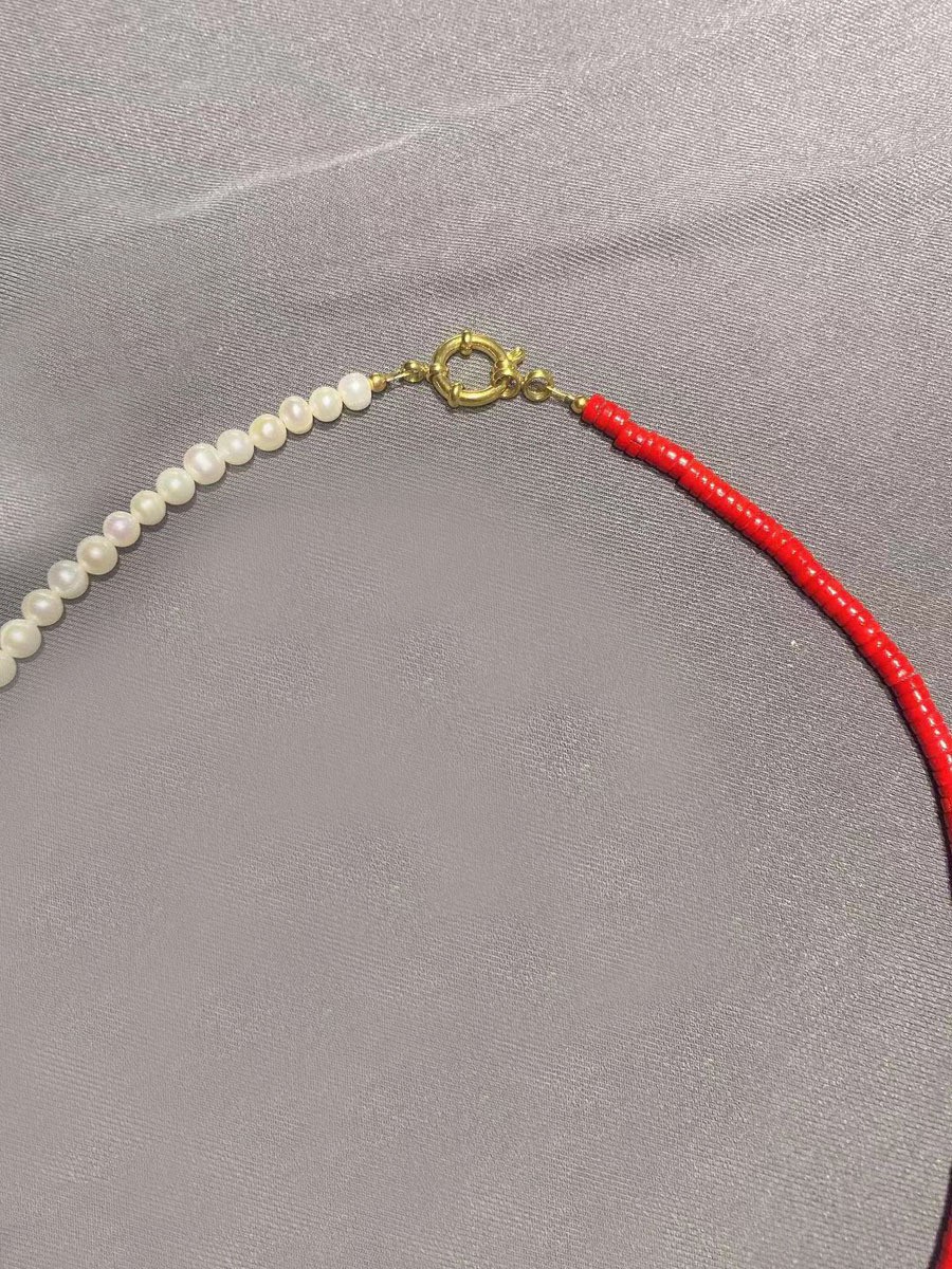 32g Weight Bracelets, Necklace Classification 2 PCS/Package Quantity Holiday, Daily Occasion Beaded, Freshwater Pearl, Titanium Steel Material Geometric Pattern Women's Gender Casual, Simple Style Style 2 PCS/Package Beaded Freshwater Pearl Titanium Steel Freshwater Pearl Jewelry Sets 17