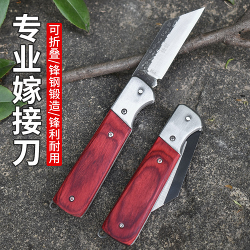 Special knife for grafting, fruit tree grafting knife, tree grafting tool, steel edge, fruit tree bud grafting artifact, sharp edge steel grafting knife