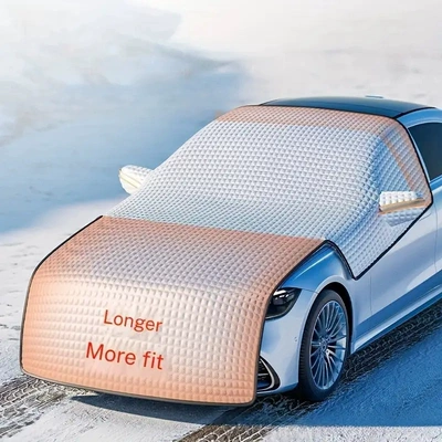 Snow Shield, Extended and Thickeneded: Car snow shield