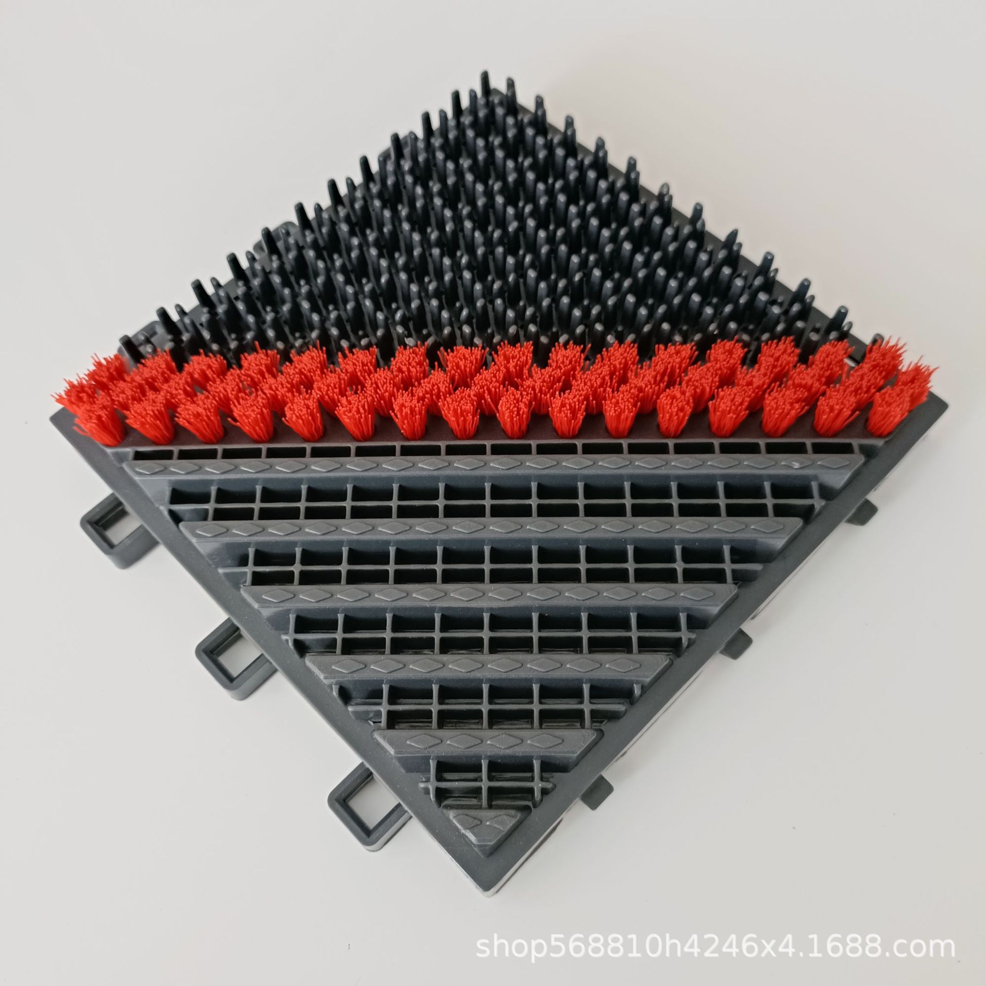 싱글 피스 싱글 브러시 [15*15cm 그레이 바디 레드 브러시 실크]]