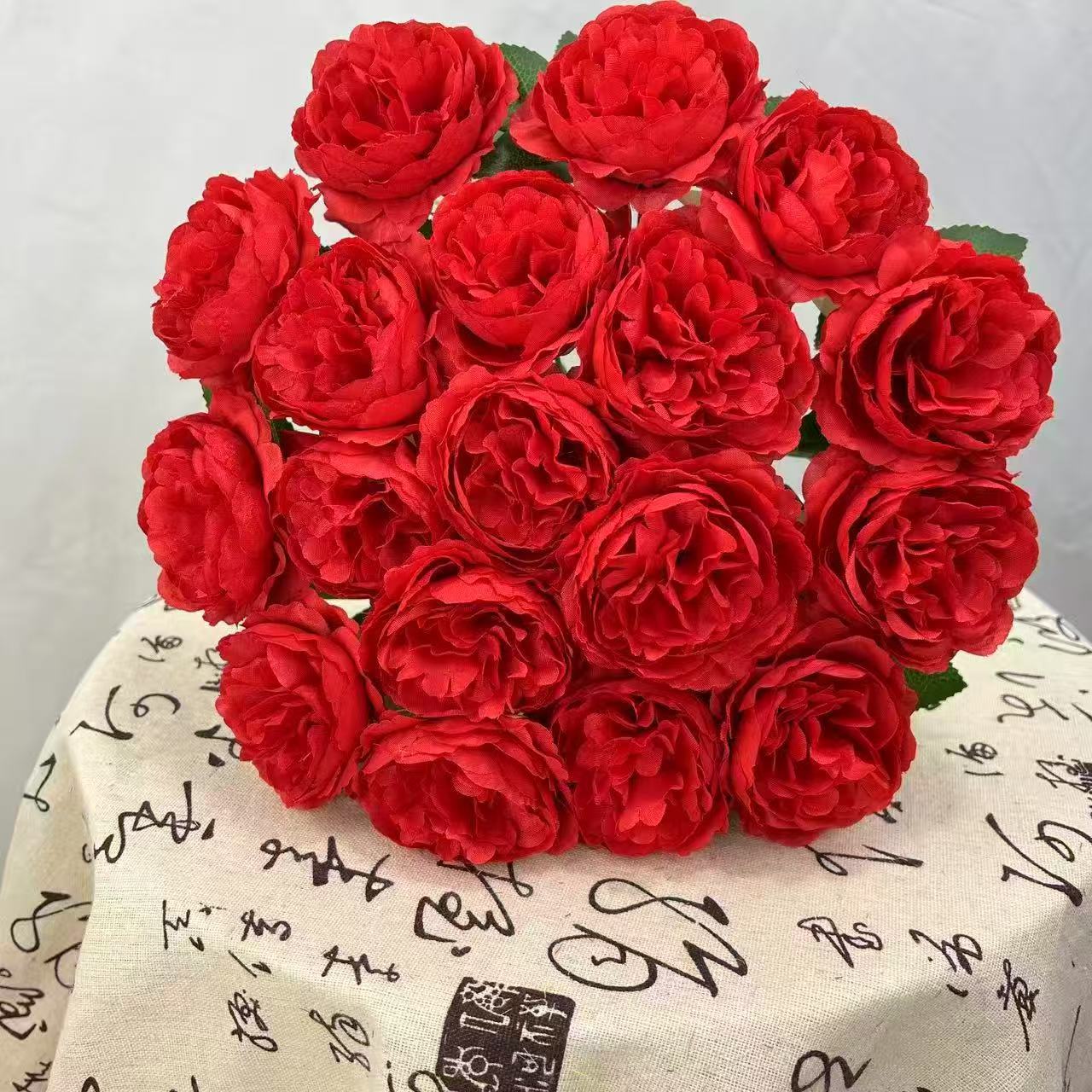 18 New Ball Chrysanthemum Artificial Flowers Foreign Trade Cross-Border Silk Flower Manufacturers Wholesale Wedding Home Furnishings Decorative Artificial Flowers