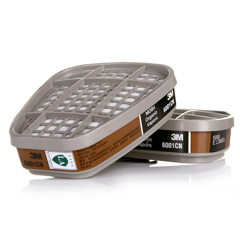 3M 6001CN protección de caja de filtro de veneno cuerpo de vapor orgánico decoración de pesticidas pintura en aerosol filtro de carbón activado químico al por mayor