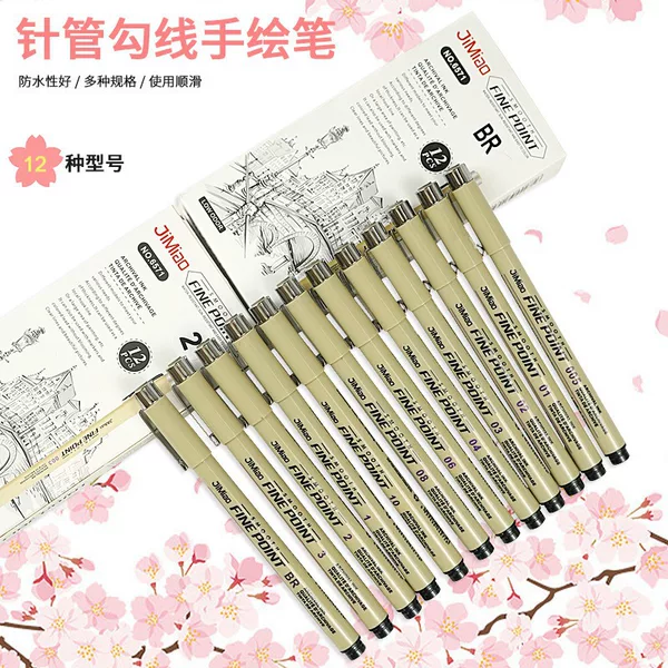 Needle-point pen, art-specific waterproof signature pen, hand-drawn comic sketching drawing pen, multi-model outline pen